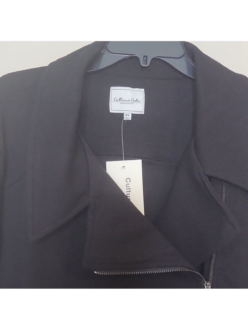 Womens Plus | Culture Code Black Jacket | C1 - Picture 5 of 8